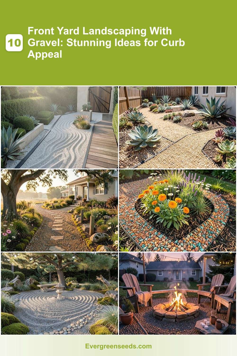 10 Front Yard Landscaping With Gravel: Stunning Ideas for Curb Appeal ...