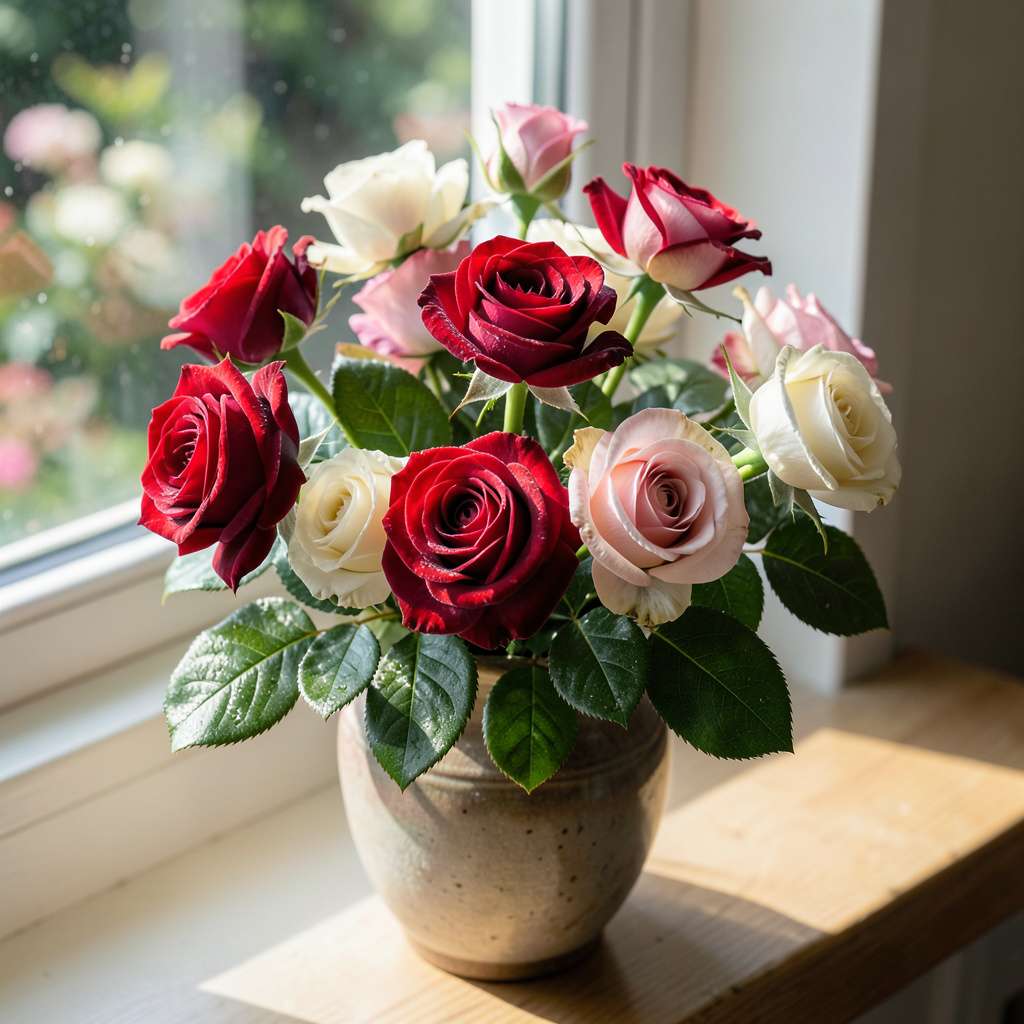 Cut Roses Images Cut Roses Growing New Leaves: Revitalization Tips for Thriving Blooms ...