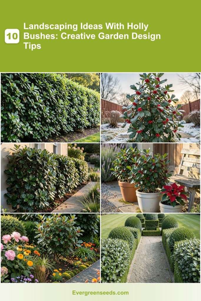 Holly Pattern Landscape 10 Landscaping Ideas With Holly Bushes: Creative Garden Design Tips ...