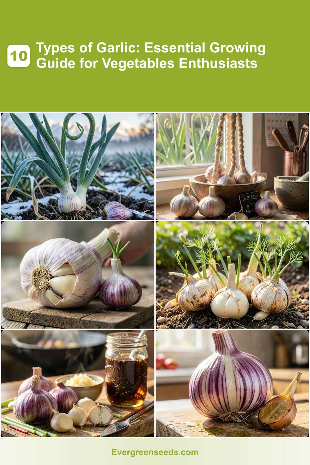 10 Types of Garlic: Essential Growing Guide for Vegetables Enthusiasts ...