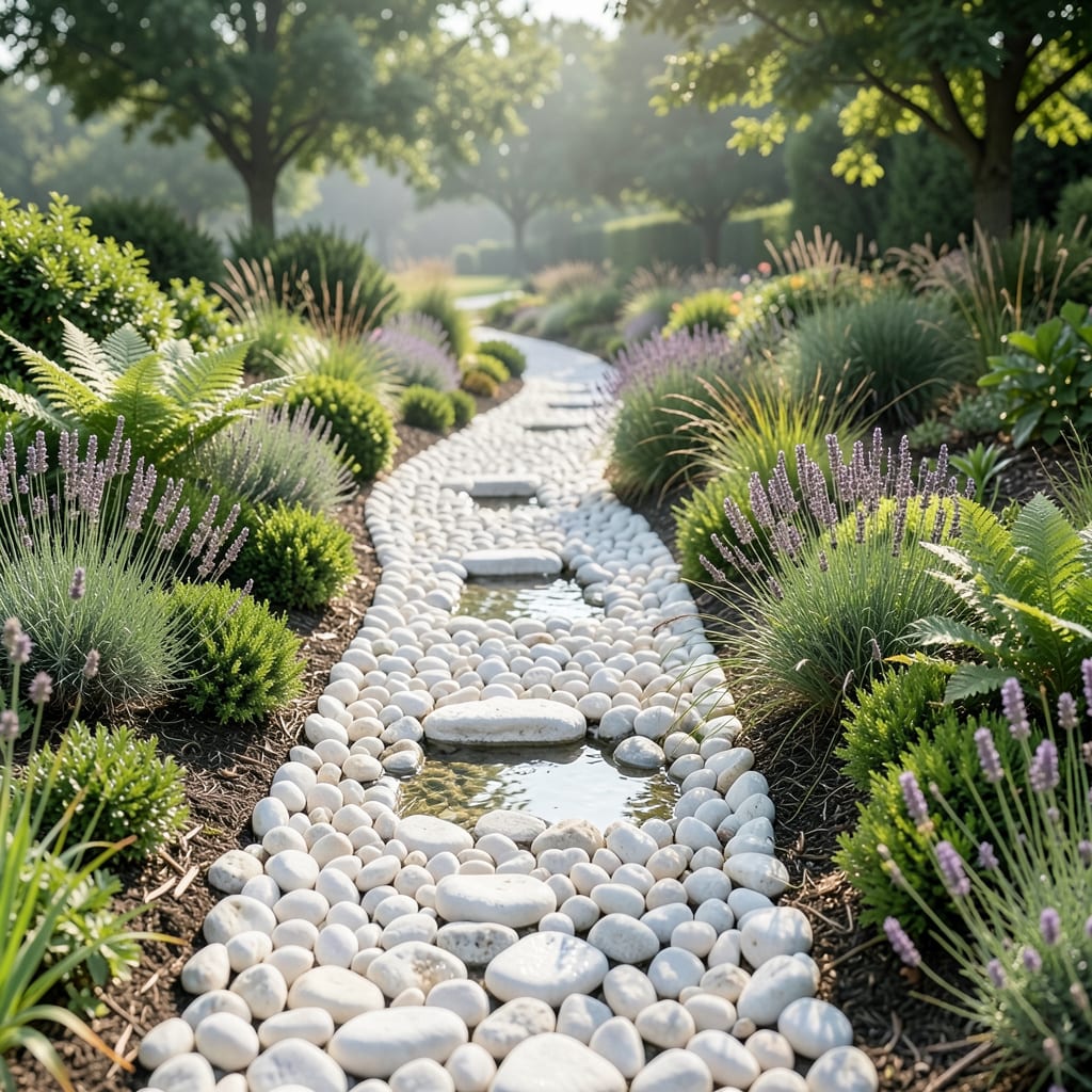 10 Landscaping Ideas With White Rocks: Stunning Garden Design Tips ...