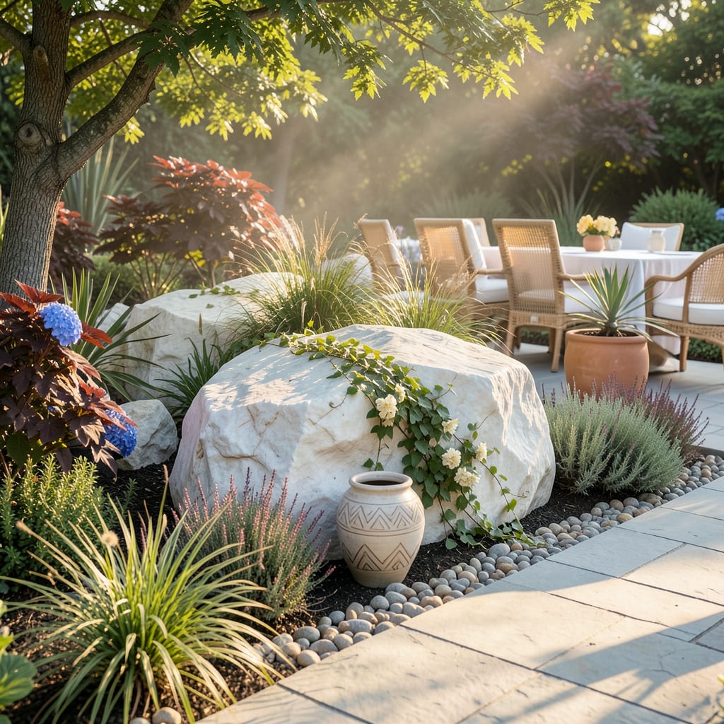 10 Landscaping Ideas With White Rocks: Stunning Garden Design Tips ...