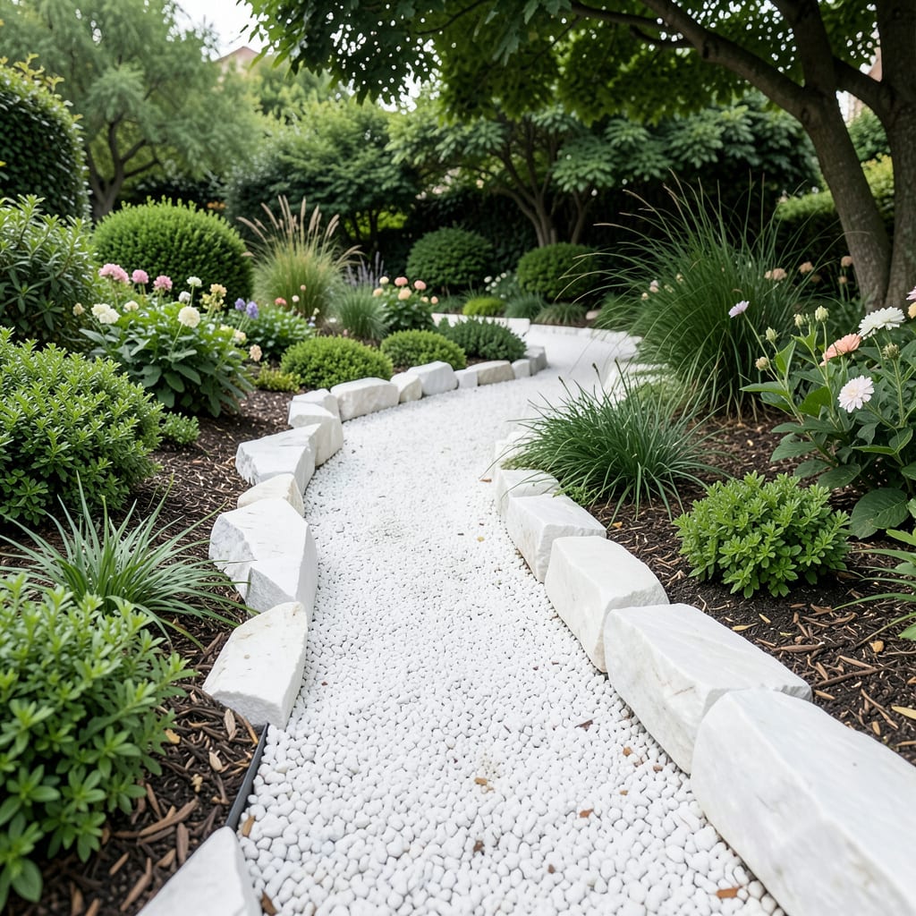 Landscape Design With White Rocks 10 Landscaping Ideas With White Rocks: Stunning Garden Design Tips ...
