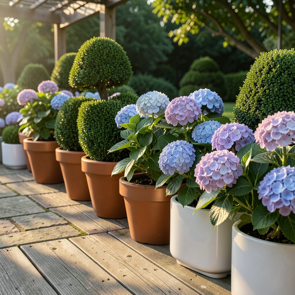 10 Landscaping With Hydrangeas and Boxwoods: Beautiful Garden Design ...